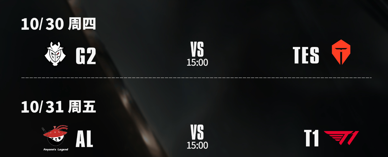 S15八强赛:AL能否打破LPL魔咒?TES大战G2